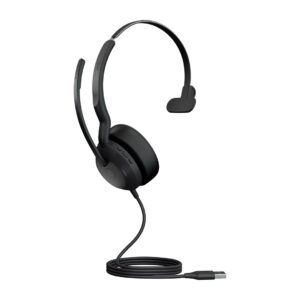 Jabra Evolve2 50 Laisvų rankų įranga Vielinis Su lankeliu Biuras / skambučių centras USB A tipo Bluetooth Juoda - Image 2