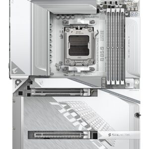 GIGABYTE B850 AORUS STEALTH ICE AMD B850 AM5 lizdas ATX - Image 2