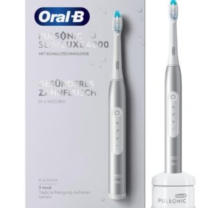 Oral-B Pulsonic Slim Luxe 4000 Suaugusiems „Sonic“ dantų šepetėlis Platina - Image 2