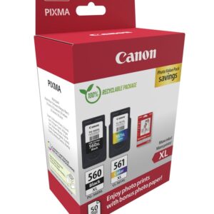 Canon 3712C008 rašalo kasetė 2 vnt Originalus Didelė (XL) išeiga Juoda, Žydras, Rausvai raudona, Geltona - Image 2