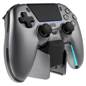 Deltaco Gaming GAM-199-STEELGRAY žaidimų valdiklis Pilka, Metalinis, Plienas Bluetooth/USB Žaidimų pultelis PlayStation 5, Android, iOS - Image 3