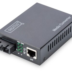 Digitus DN-82121-1 tinklo medijos keitiklis 1000 Mbit/ai 1310 nm Vienas režimas Juoda - Image 1