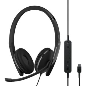 EPOS ADAPT 160T ANC USB-C Laisvų rankų įranga Vielinis Su lankeliu Biuras / skambučių centras C tipo USB Juoda - Image 2