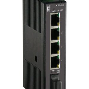LevelOne IES-0510 tinklo komutatorius Ne-valdomas Fast Ethernet (10/100) Juoda - Image 1
