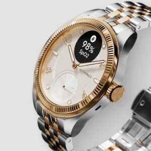 Withings ScanWatch Nova OLED 39 mm Hibridas Auksas, Nerūdijančiojo plieno GPS (palydovinis) - Image 2