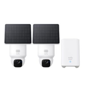 Eufy SoloCam E30 (2-Pack) + Homebase 2 Skliautas IP apsaugos kamera Lauke 2048 x 1080 pikseliai Siena - Image 1