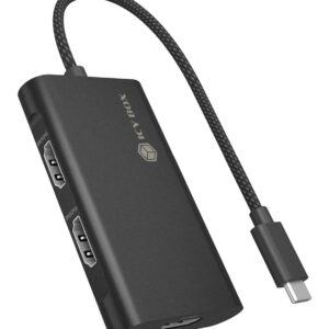 ICY BOX IB-AD1030-C USB 3.2 Gen 2 (3.1 Gen 2) Type-C 10000 Mbit/ai Juoda - Image 1