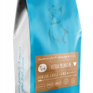 LINCOLN Ultra premium Junior Large Lamb - sausas maistas šunims - 12kg
