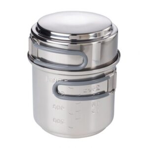 ESBIT Cookset with alcohol burner Stiklinis indelis 0,985 L Nerūdijančiojo plieno - Image 2