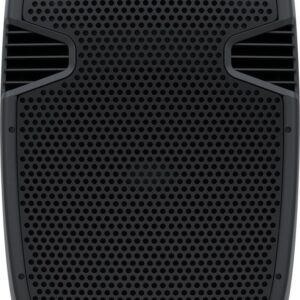 Behringer PK115A viešojo informavimo sistema Viešojo informavimo (PA) sistema su ratukais 800 W Juoda