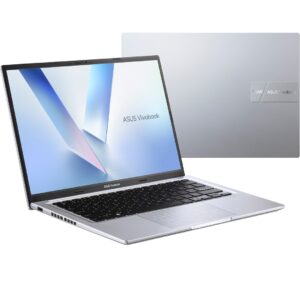 ASUS Vivobook 14 M1405NAQ-LY016W Ryzen 5 1500, 14,0 colių WUXGA IPS lygio ekranas, 60 Hz, 300 nitų, AG, 16 GB DDR5, 512 GB SSD, Radeon grafika, 720p kamera, 42 Wh baterija, Windows 11, „Cool Silver“ spalva