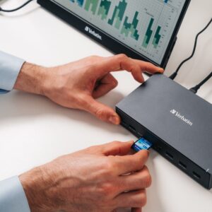 Verbatim CDS-17 Vielinis USB 3.2 Gen 1 (3.1 Gen 1) Type-C Juoda, Pilka - Image 2