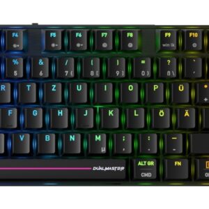 CHERRY MX 8.2 Pro TMR Wireless klaviatūra Žaidimams USB + RF Wireless + Bluetooth QWERTZ Vokiečių Juoda - Image 1