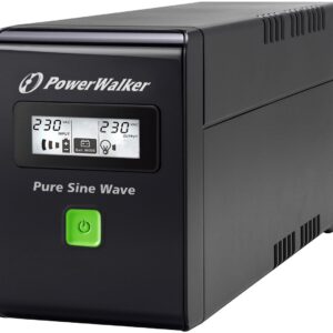 PowerWalker VI 800 SW FR nepertraukiamo maitinimo resursai (UPS) „Line-Interactive“ 0,8 kVA 480 W 2 AC išvestis(ys / čių)