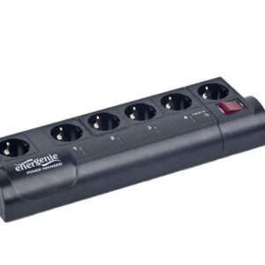 EnerGenie EG-PMS2 viršįtampių ribotuvas Juoda 6 AC išvestis(ys / čių) 220 – 230