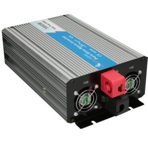 Extralink VOLTAGE CONVERTER 12V - 230V, 1000W, PURE SINUS OPIP-1000W maitinimo adapteris / inverteris Automatinis Aliuminis - Image 3