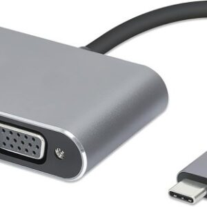 iBox IUHCHDVGA USB Type-C šakotuvas 4 viename USB 3.0 + PD 100 W + HDMI 4K 30 Hz + VGA Full HD - Image 2