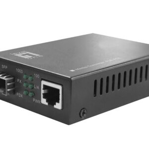 LevelOne GVT-2012 tinklo medijos keitiklis 1000 Mbit/ai Pilka - Image 1