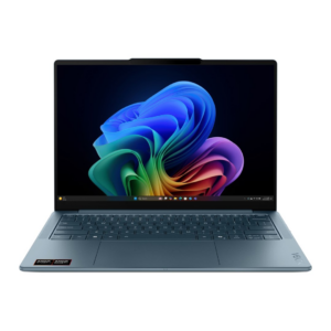 Lenovo Yoga Slim 7 14AKP10 Ryzen AI 5 340, 14 colių WUXGA OLED (400 nitų, 60 Hz, blizgus ekranas), 16 GB LPDDR5-6400, 512 GB SSD, Radeon 840M vaizdo plokštė, 1080p kamera, 70 Wh baterija, Windows 11, „Tidal Teal“ spalva