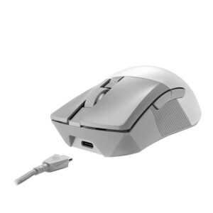 ASUS ROG Gladius III Wireless Aimpoint White kompiuterio pelė Žaidimams Dešinės rankos RF Wireless + Bluetooth + USB Type-A Optinis 36000 DPI - Image 3