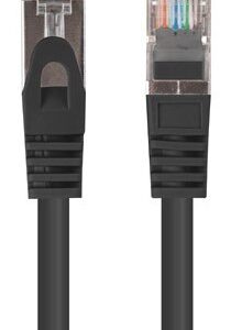 Lanberg PCF6-20CC-0100-BK tinklo kabelis Juoda 1 m Cat6 U/UTP (UTP)