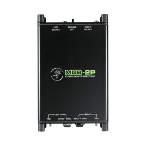 Mackie MDB-2P „Passive direct box“ signalo konverteris Juoda - Image 2