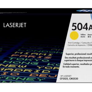 HP 504A Yellow Original LaserJet Toner Cartridge - Image 1