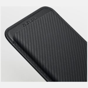 Magnetic wallet PITAKA Woven Wallet MagSafe for phone juodos spalvos pilkos spalvos - Image 9