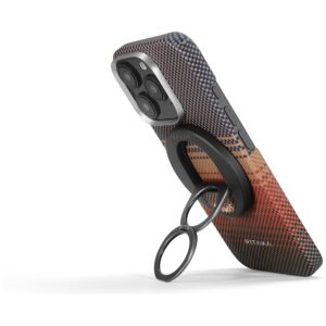 Magnetic holder PITAKA MagEZ Grip 3 MagSafe for phone sunset - Image 8