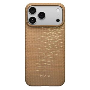 Dėklas PITAKA Ultra-Slim MagSafe Apple iPhone 17 Pro golden glint