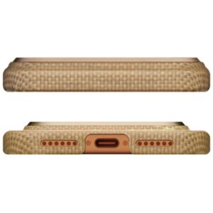 Dėklas PITAKA Ultra-Slim MagSafe fot Apple iPhone 17 Pro Max golden glint - Image 3