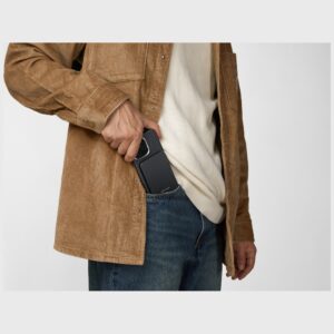 Powerbank PITAKA Aramid Fiber Qi2 MagSafe juodos spalvos-pilkos spalvos - Image 10