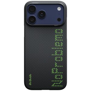 Dėklas PITAKA Aries Ultra-Slim No problemo MagSafe Apple iPhone 17 Pro juodos spalvos - Image 1