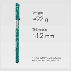 Dėklas PITAKA Ultra-Slim Monogram MagSafe Apple iPhone 17 Pro gold green - Image 4