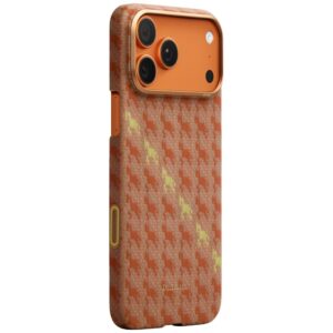 Dėklas PITAKA Happiness Rides Edge Dėklas MagSafe Apple iPhone 17 Pro amber - Image 2