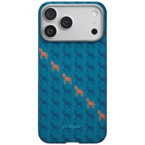 Dėklas PITAKA Happiness Rides Edge Dėklas MagSafe Apple iPhone 17 Pro indigo