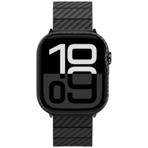 Dėklas PITAKA Air Dėklas Apple Watch 10 / 11 (42 mm) juodos spalvos and grey - Image 4