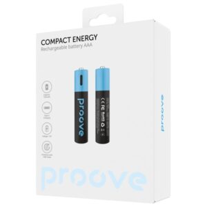 Proove AAA Batteries 740mWh 2vnt juodos spalvos - Image 2