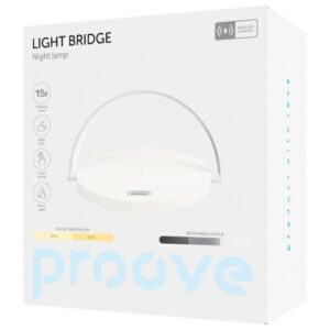 Proove Bedside lamp Light Bridge LED 3W with inductive charging 15W baltos spalvos - Image 4