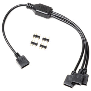 EK Water BlocEK Water Blocks EK-Loop D-RGB splitter cable, 3-way - black - Image 2
