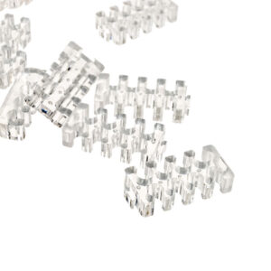 SilverStone SST-PP09, cable comb set, transparent - Image 2