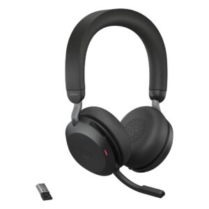 Jabra Evolve2 75 Laisvų rankų įranga Vielinis ir Bevielis Su lankeliu Biuras / skambučių centras Bluetooth Įkrovimo stovas Juoda - Image 3