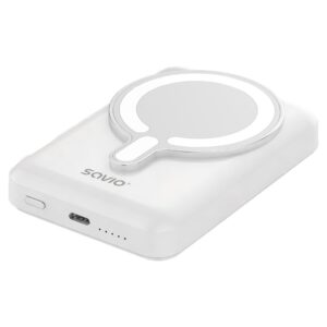 Savio BA-13 nešiojamasis įkroviklis 10000 mAh Belaidis įkrovimas Balta - Image 2