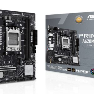 ASUS PRIME A620M-E-CSM AMD A620 AM5 lizdas „micro ATX“