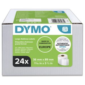 DYMO LW - Large Address Labels - 36 x 89 mm - S0722390 Balta Lipni spausdintuvo etiketė - Image 1