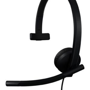 Logitech H570e Laisvų rankų įranga Vielinis Su lankeliu Biuras / skambučių centras C tipo USB Juoda
