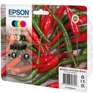 Epson 503XL rašalo kasetė 4 vnt Originalus Didelė (XL) išeiga Juoda, Žydras, Rausvai raudona, Geltona - Image 2