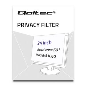 Qoltec 51060 ekrano privatumo filtras 61 cm (24") Monitorius - Image 2