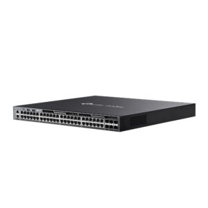 TP-Link Omada SG6654XHP tinklo komutatorius Valdomas L3 Gigabit Ethernet (10/100/1000) Maitinimas per Eternetą (PoE) 1U Juoda - Image 2