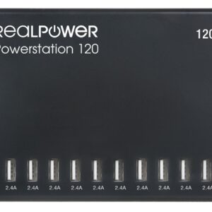 RealPower Power Station 120 Išmanusis telefonas, Planšetinis kompiuteris Juoda AC Vidaus - Image 1